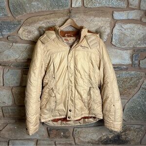 VTG Pepe Jeans London Tan/Cream Quilted Jacket